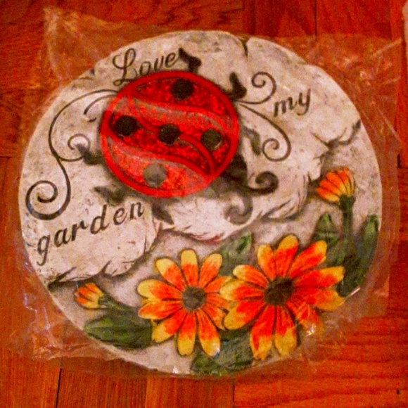 Sunflower Lady Bug Garden Stepping Stone